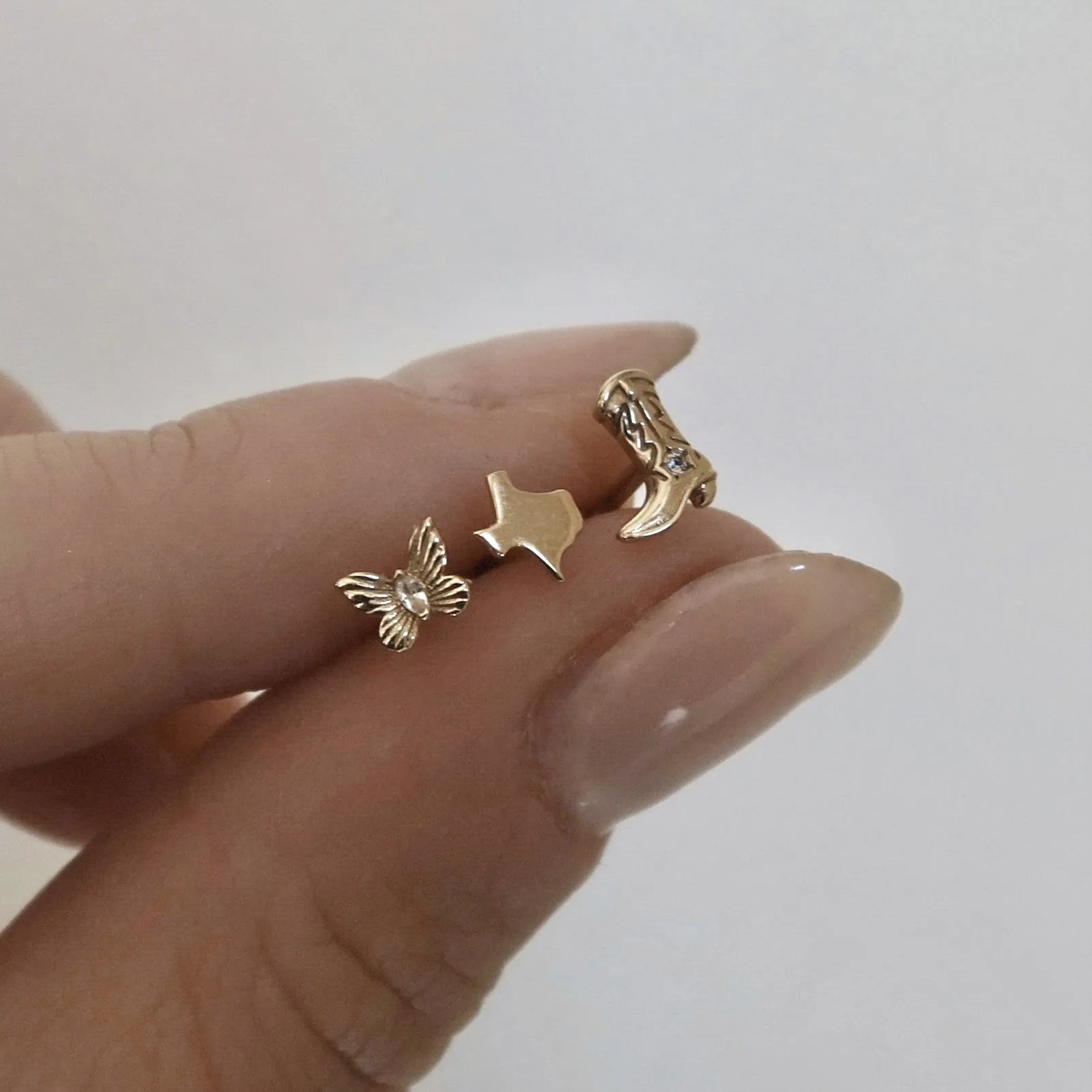 14k Cowboy Boot Stud