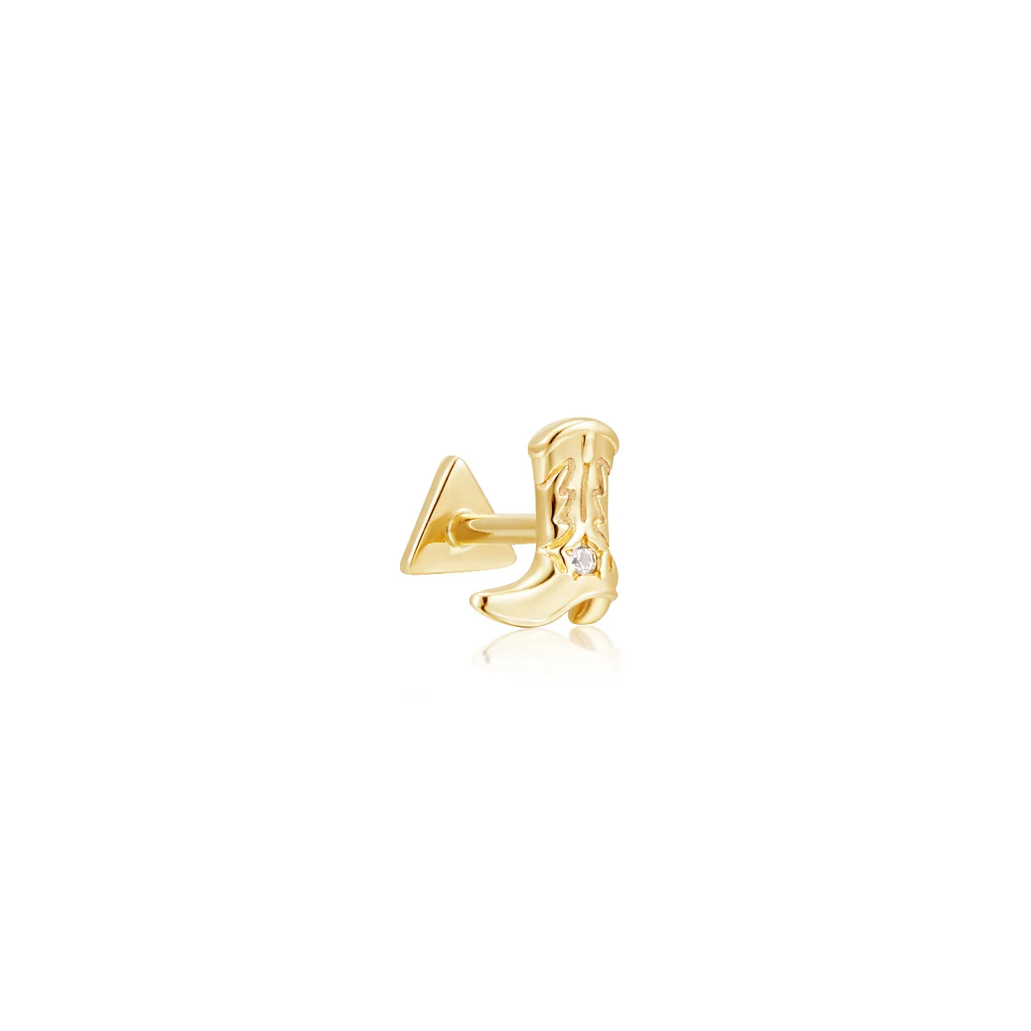 14k Cowboy Boot Stud