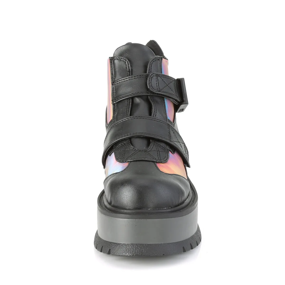 2 Inch Platform SLACKER-32 Black Rainbow Reflective