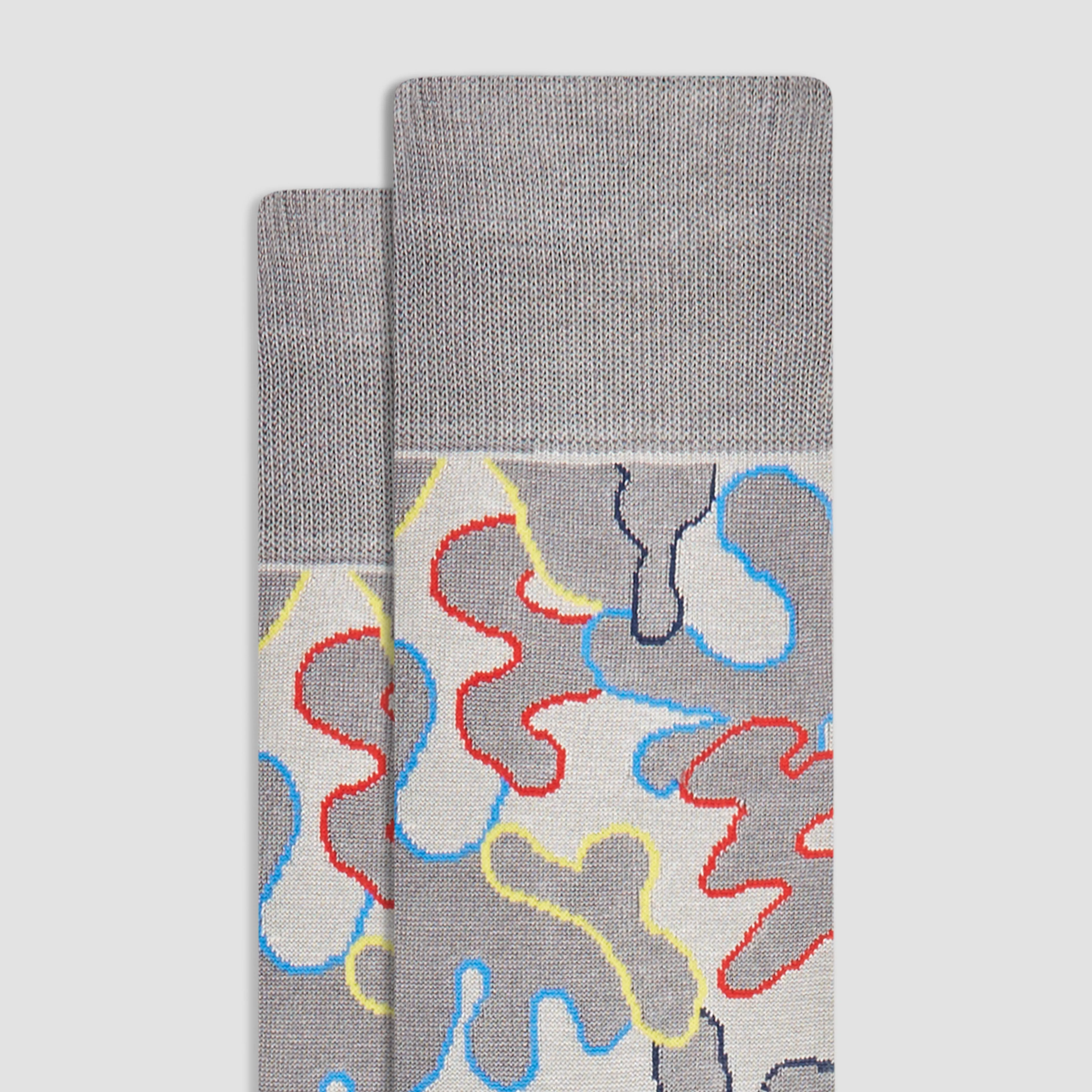 Abstract Mid-Calf Socks