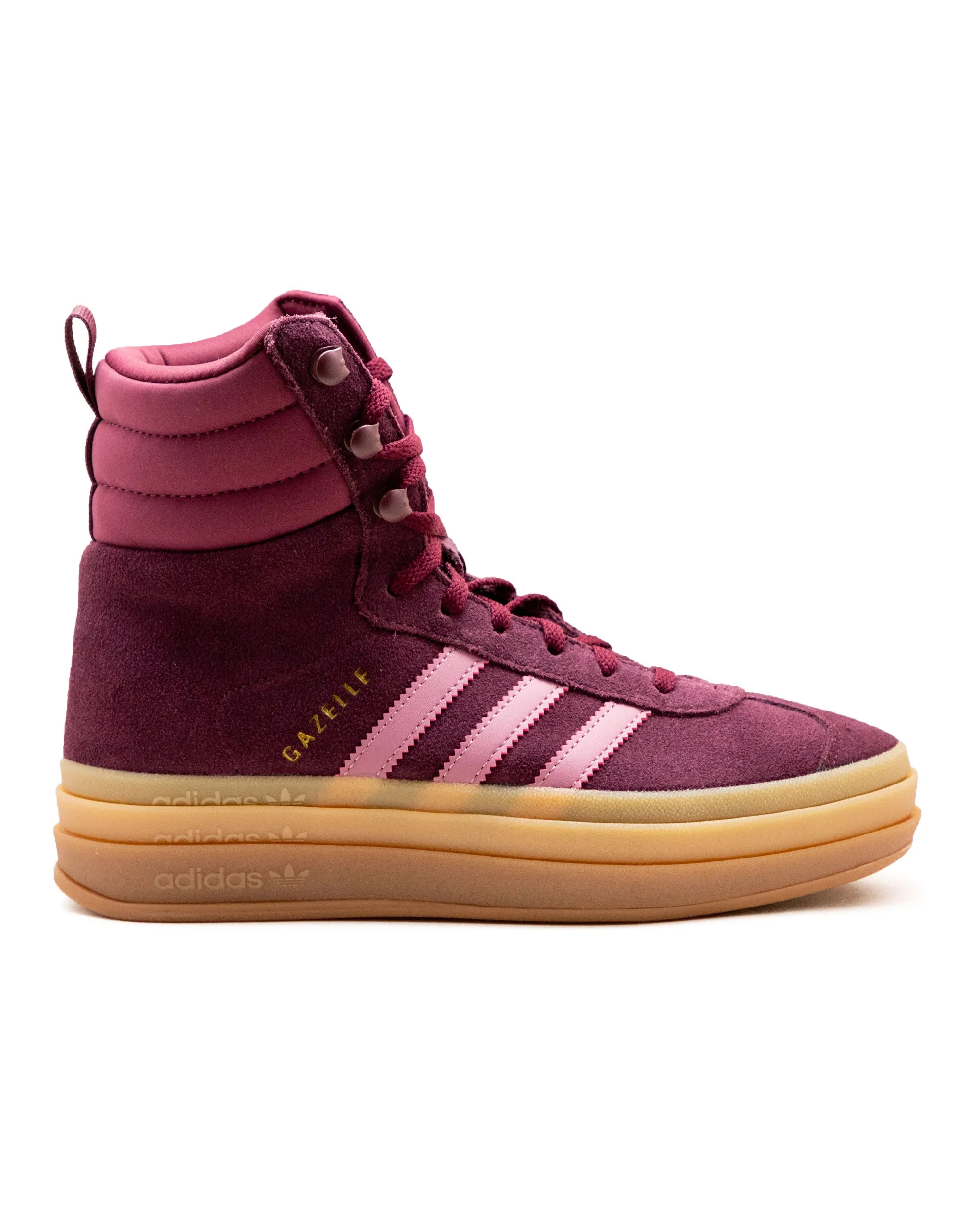 Maroon Adidas Gazelle Boot - Womens