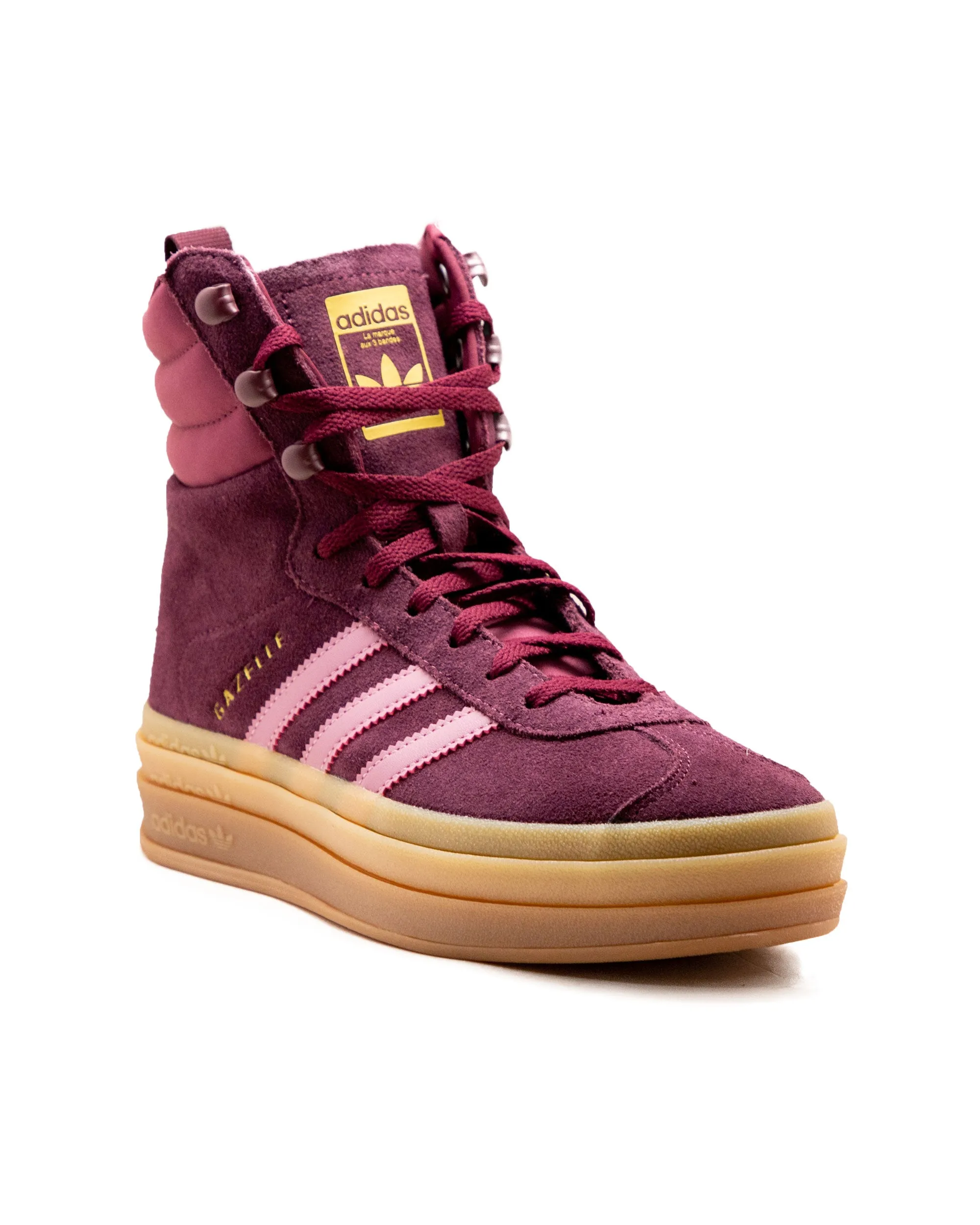 Maroon Adidas Gazelle Boot - Womens