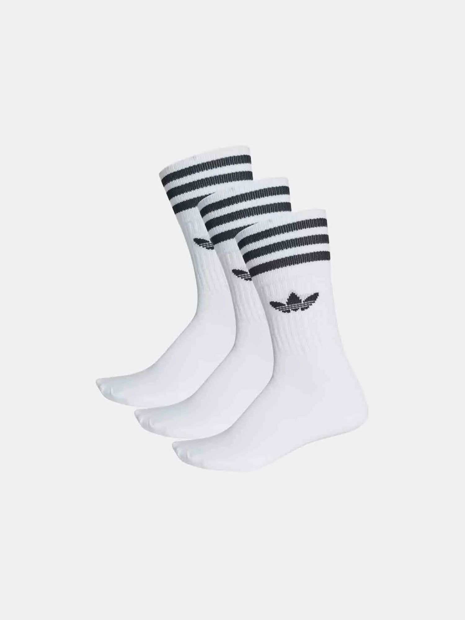 Adidas Solid High Crew Socks 3 Pack - White