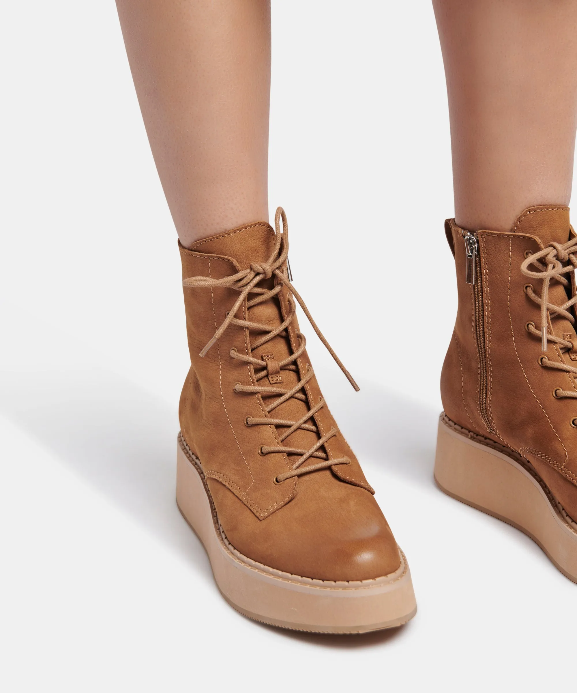 ADYSON BOOTIES WHISKEY NUBUCK re:vita