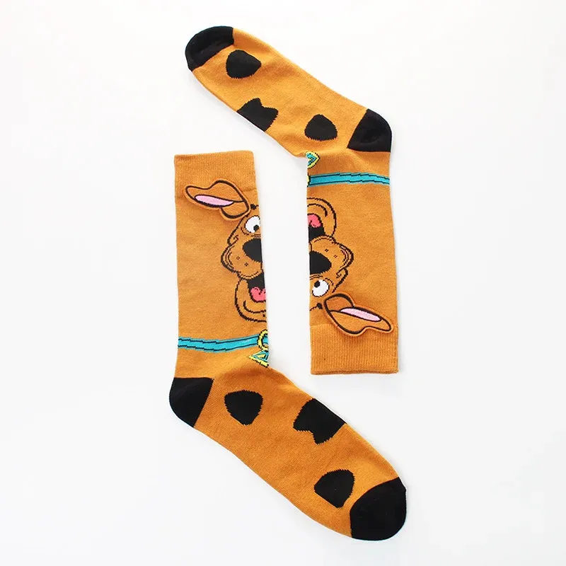 Anime Sonics Socks Cartoon Knitted Cotton Socks Pure Cotton Men's Socks Fashion Trend Socks with horns