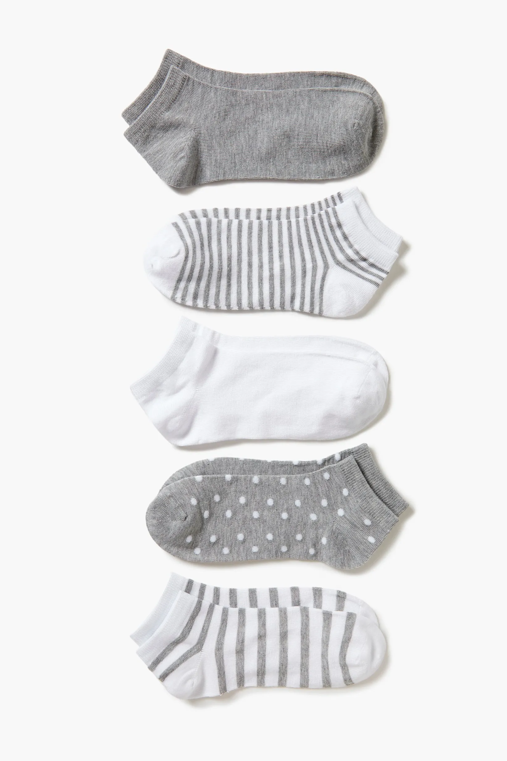 Assorted Print Ankle Socks Set - 5 pack