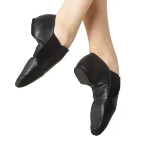 Bloch SO499G  Child Black Leather Elasta Jazz Booties