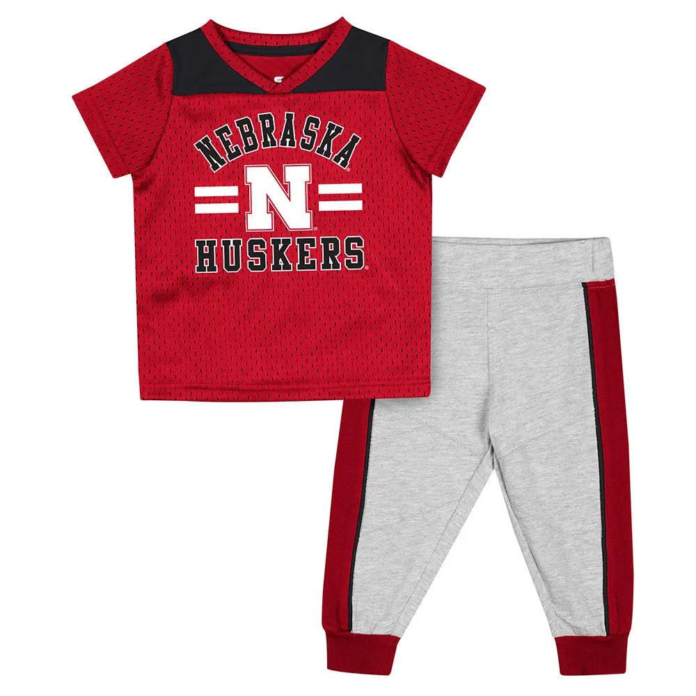 Boys' Nebraska Huskers Infant Ka-Boot-It 2-Piece Set