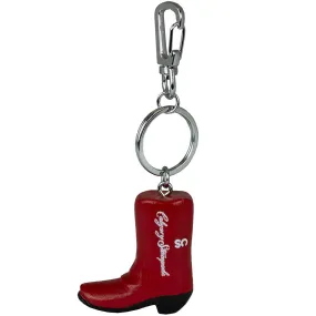 Calgary Stampede Cowboy Boot Wooden Keychain