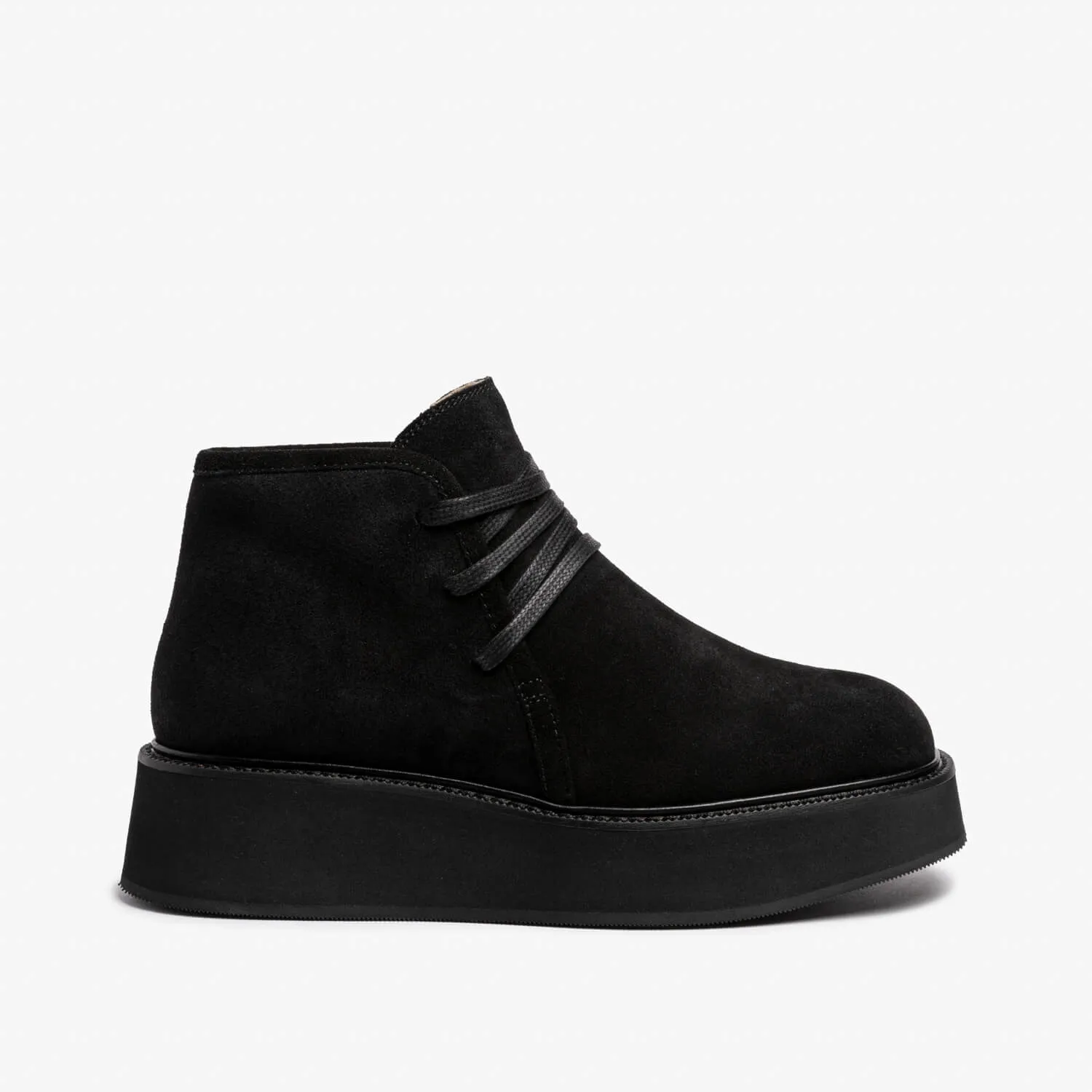 Calpurnia | Women's leather/velour ankle boot