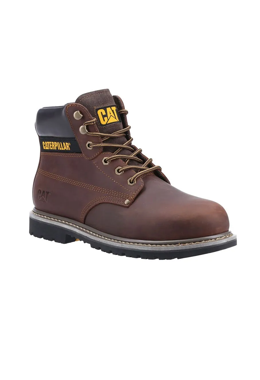 CAT&#x20;Safety&#x20;Shoe&#x20;Powerplant&#x20;S3&#x20;-&#x20;Brown