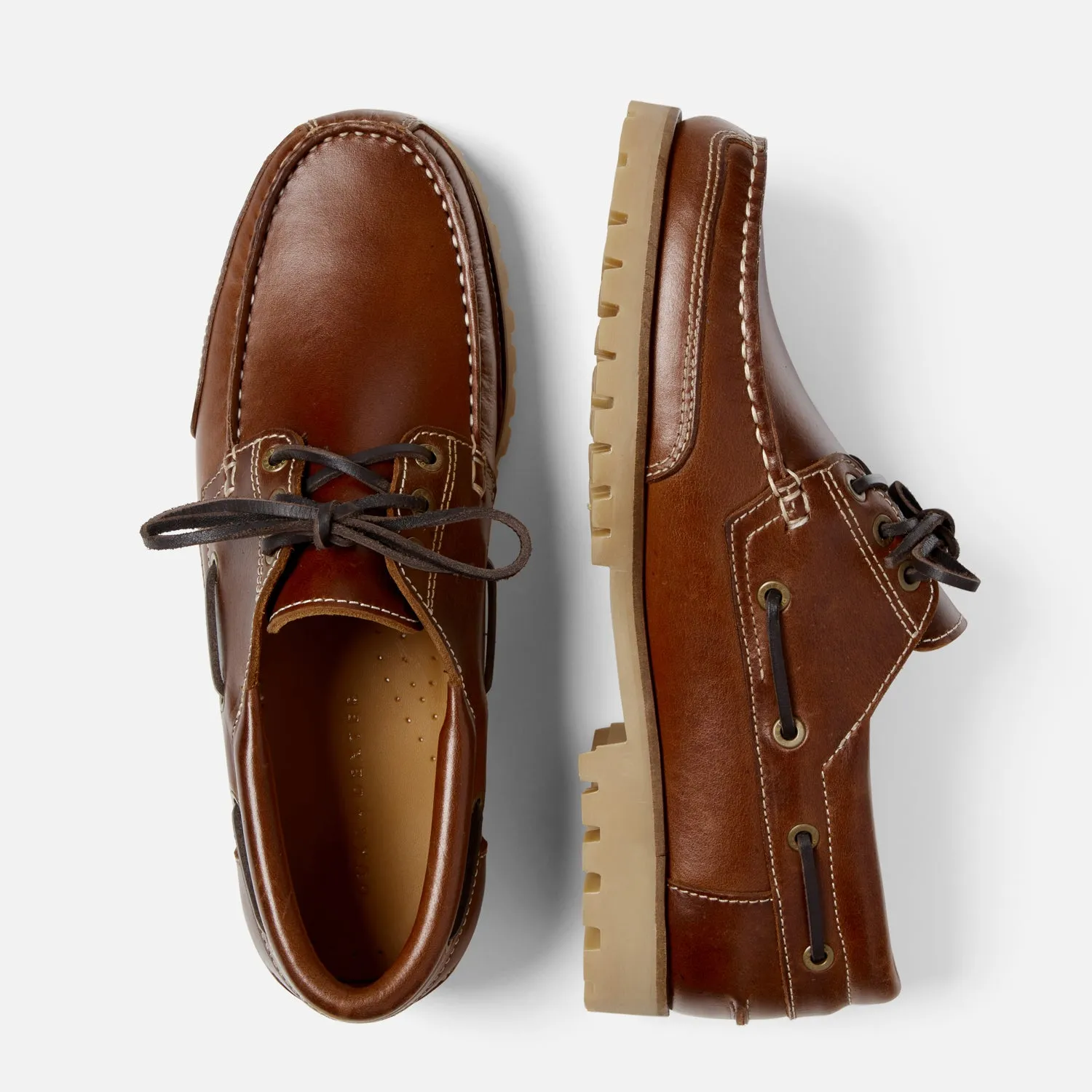 Commando Tobacco Boat Shoe - Men's