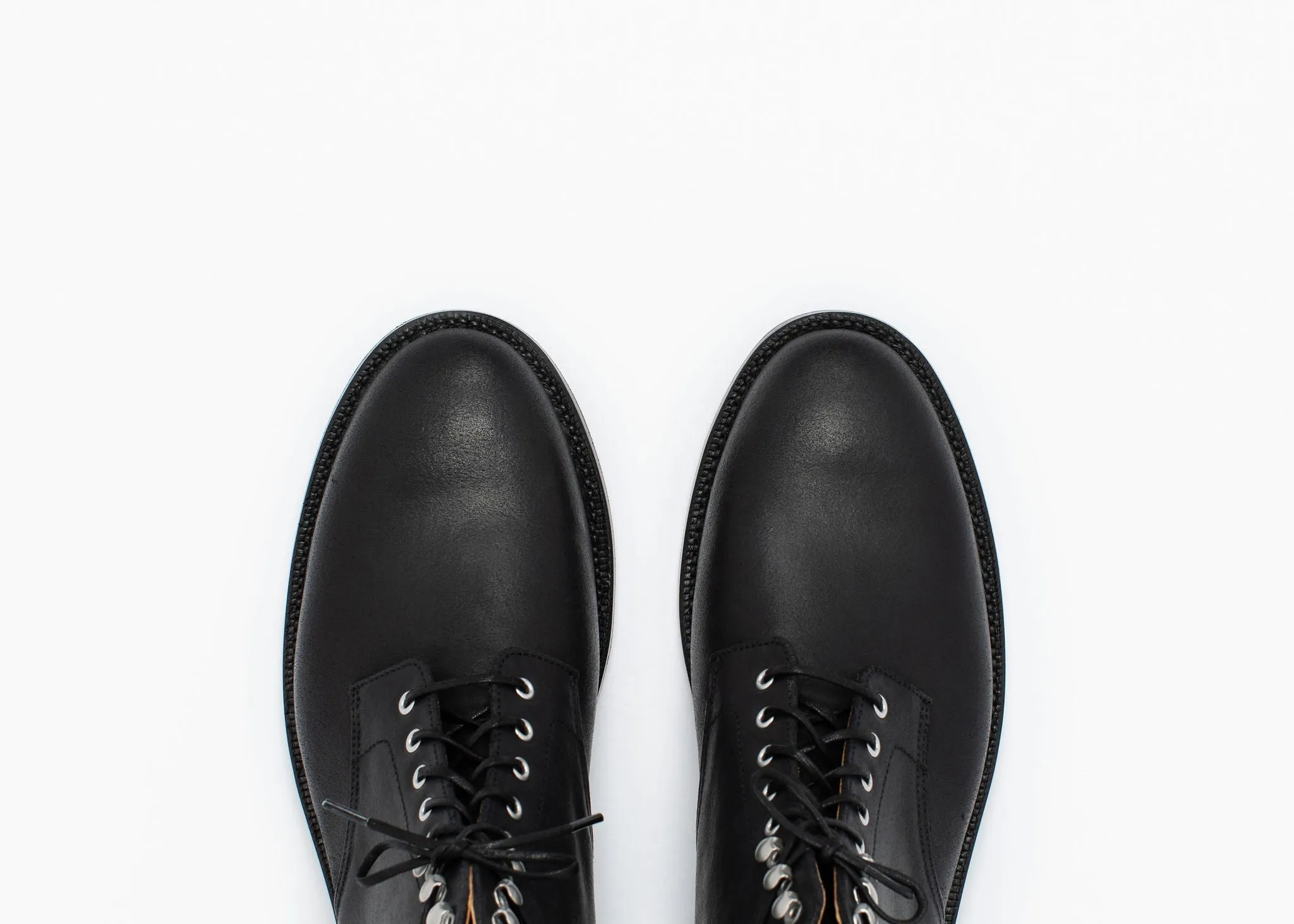 Edward Boot Black Waxed Commander