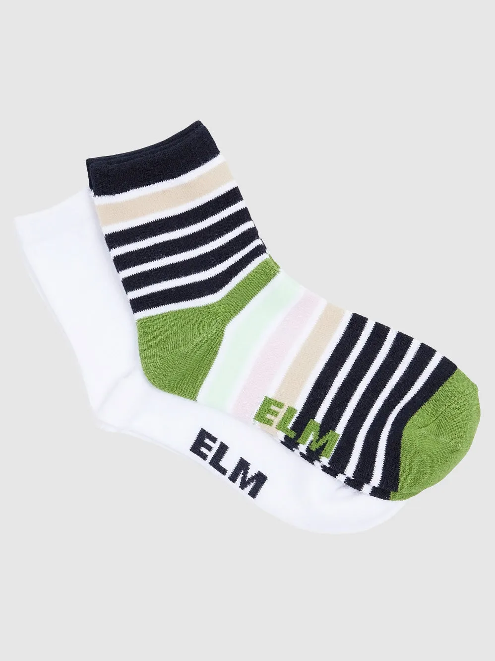 ELM 2 PACK ANKLE SOCKS