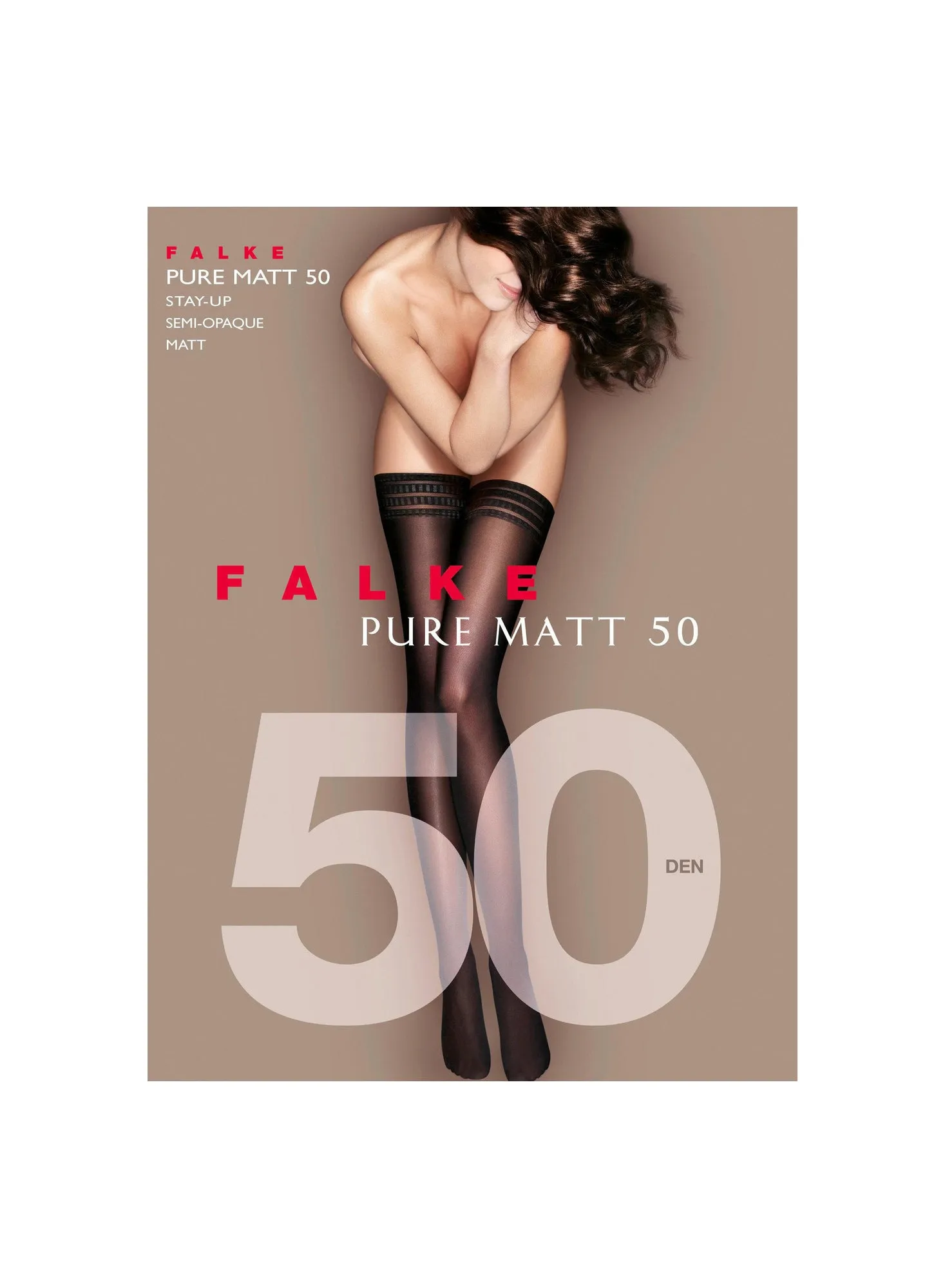 Falke Pure Matte 50 Stay Up Stockings