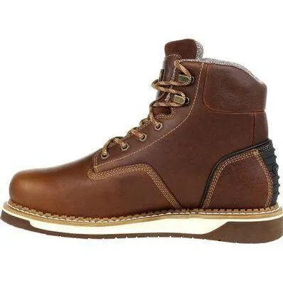 Georgia Men's AMP LT Wedge Soft Toe WP Work Boot - Brown - GB00350