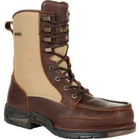 Georgia Men's Athens 8" Soft Toe Waterproof Side-Zip Upland Work Boot - Brown - GB00354