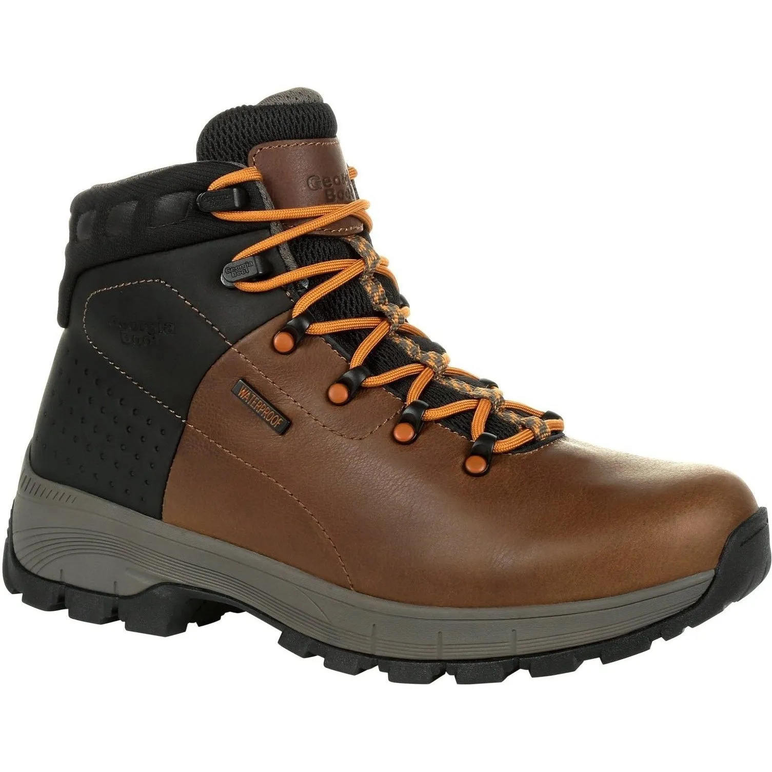 Georgia Men's Eagle Trail 6" Soft toe WP Hiker Work Boot - Brown - GB00402