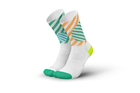 INCYLENCE Running Globes Orange Green Long Sock