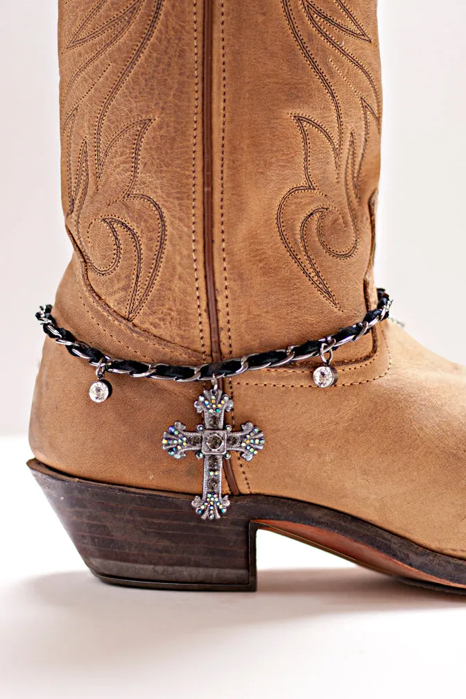 Jeweled Cross Boot Jewelry