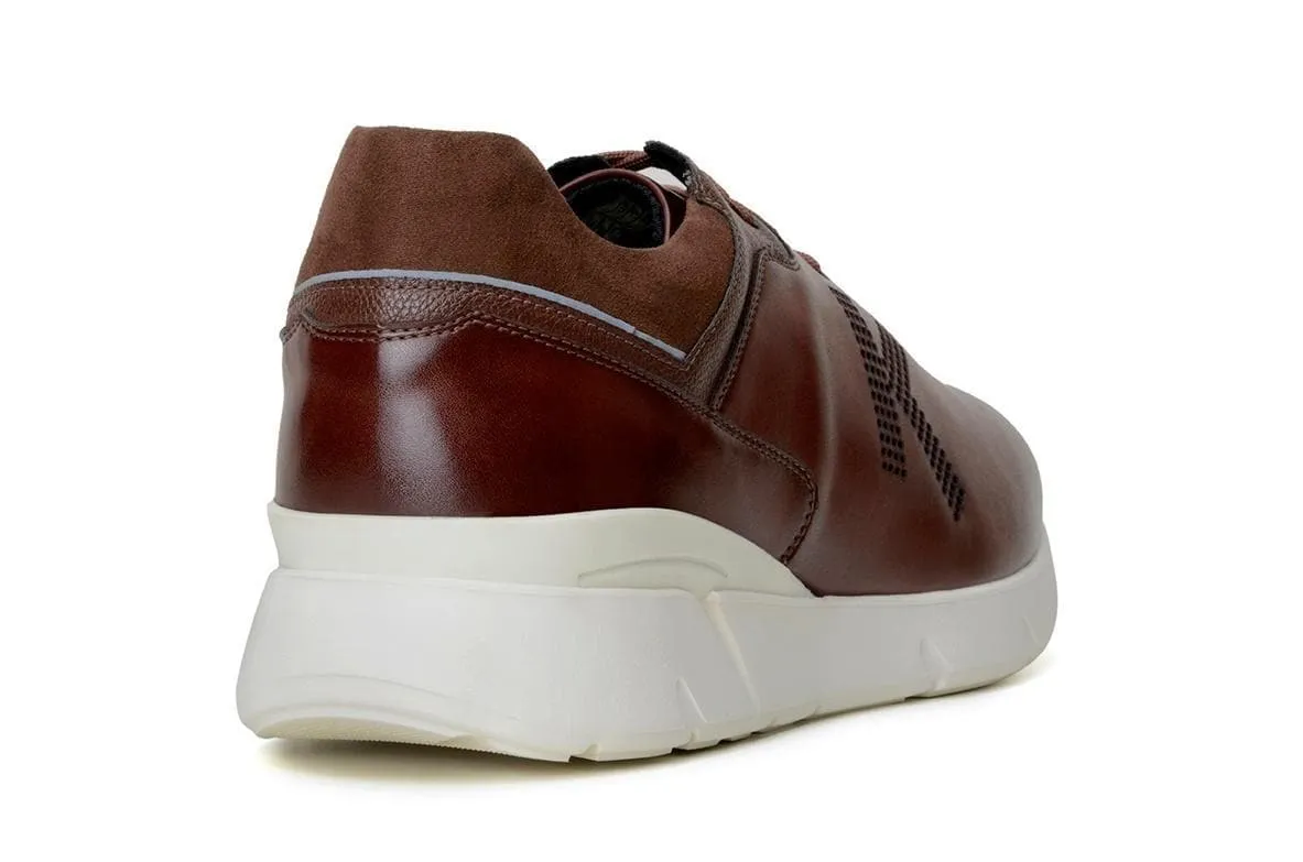 'Jogger' vegan lace-up sneaker by King55 - cognac