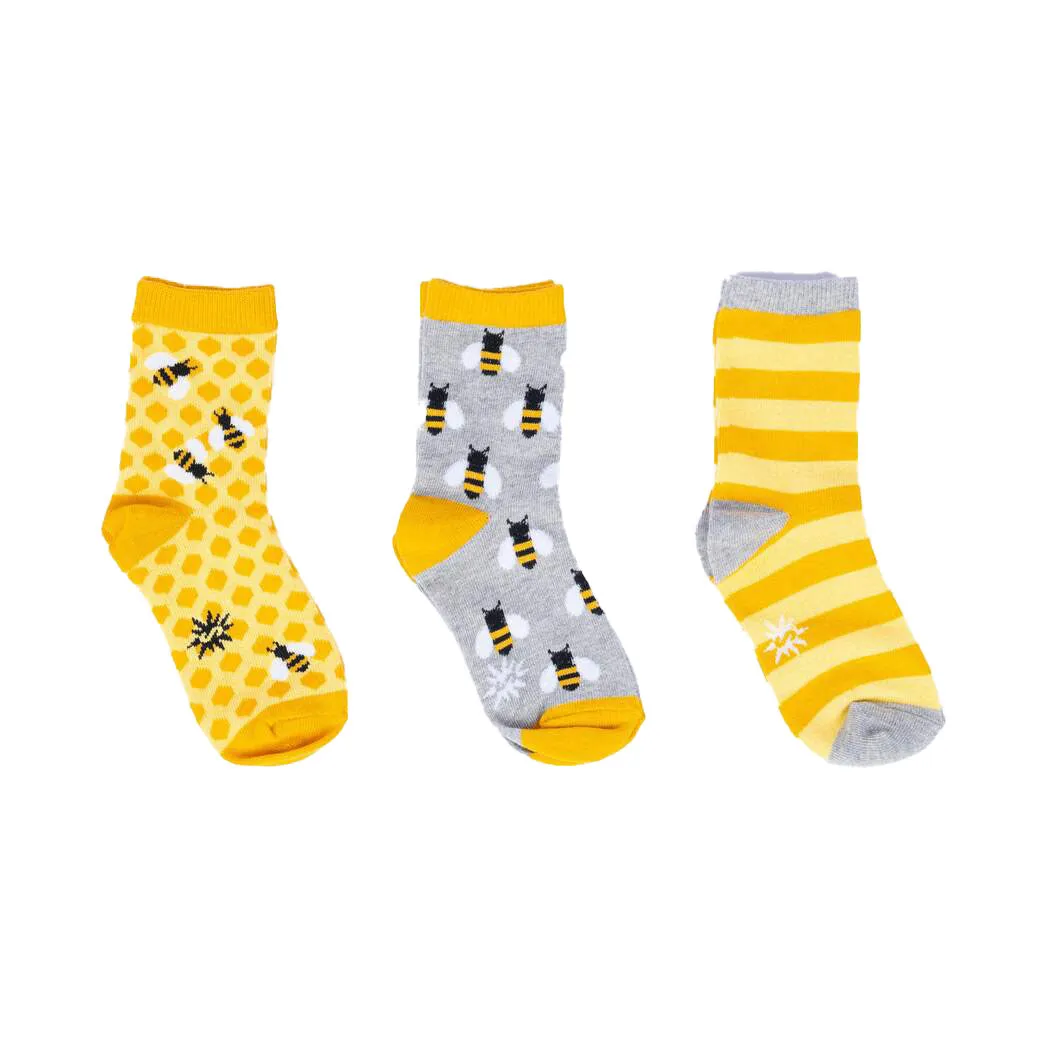 Junior Bee's Knees Crew Socks 3-Pack