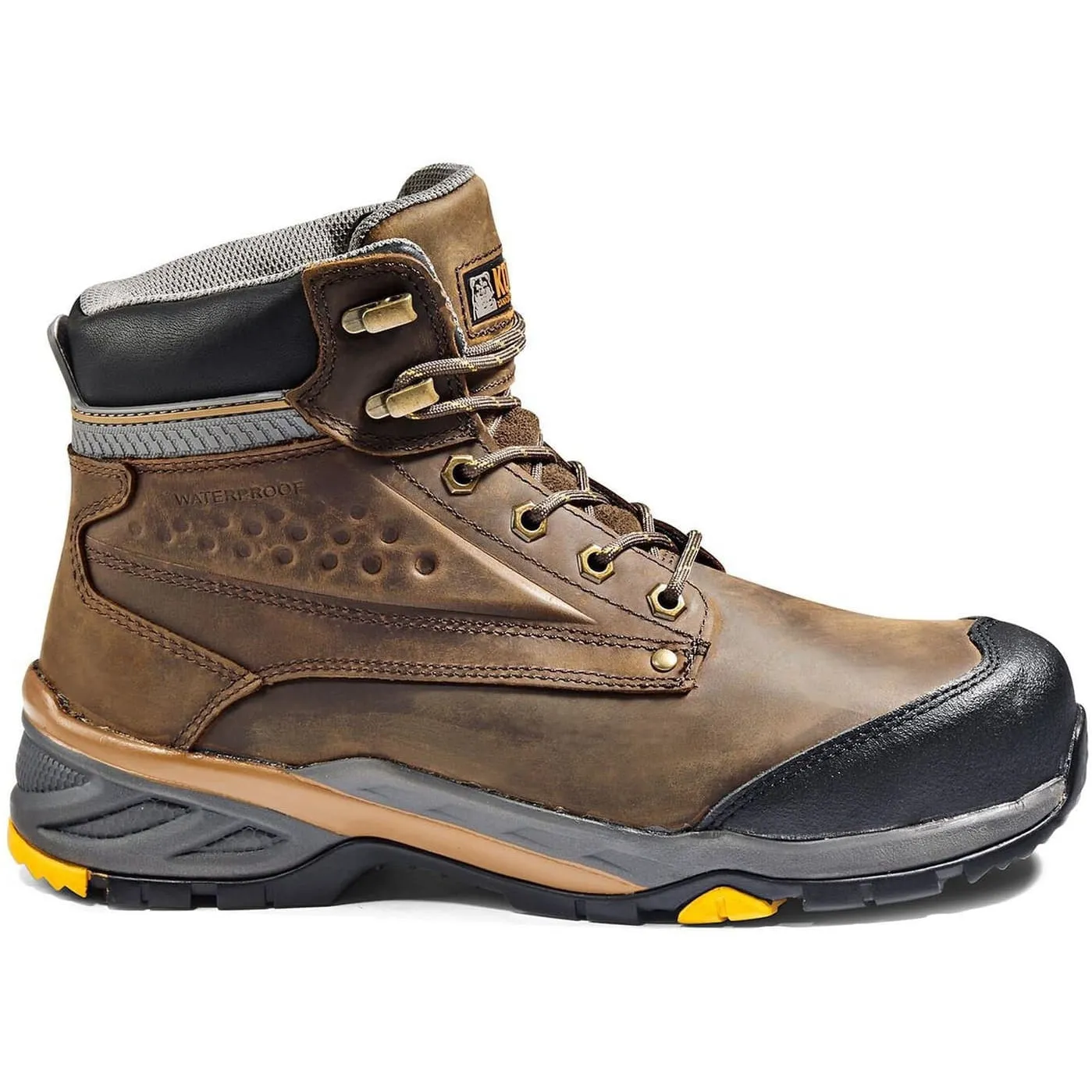 Kodiak Men's Crusade 6" Comp Toe WP Hiker Safety Work Boot -Brown- K4NKAD