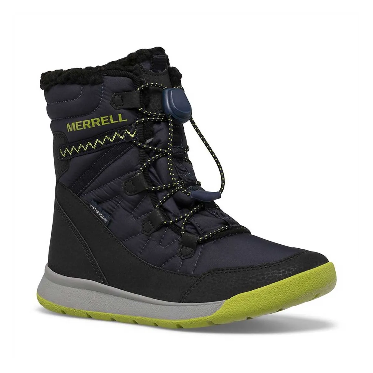 Merrell Boy's Snow Crush Navy/Green Waterproof all