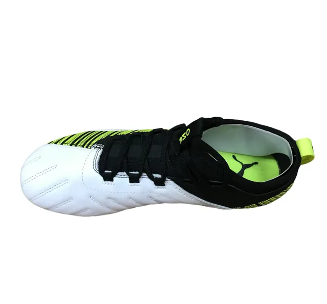 Puma men's football boot One 5.3 MG 105646 02 white-black-yellow