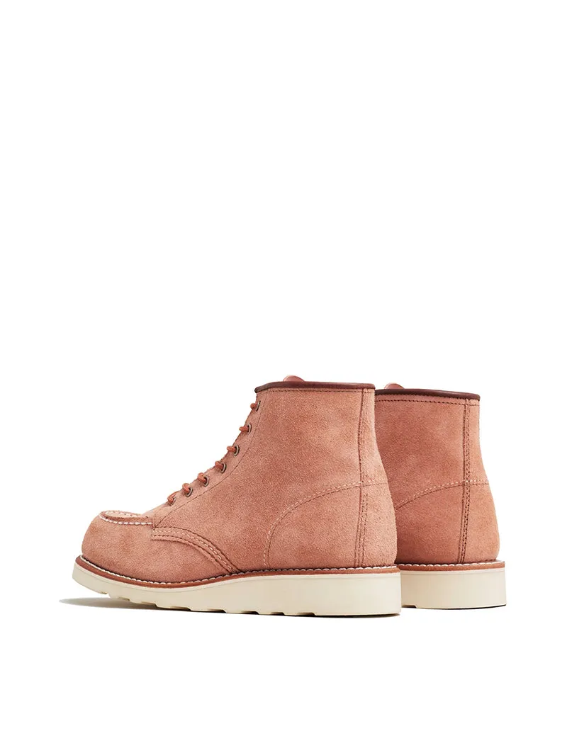 Red Wing Womens Classic 6 Inch Moc Dusty Rose Abilene Leather