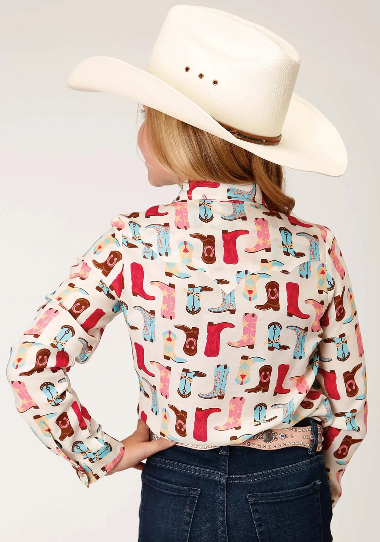 Roper Girls Five Star Collection Shirt- Multi