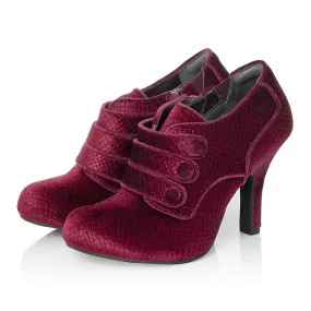 Ruby Shoo Octavia Wine Shoe Boot