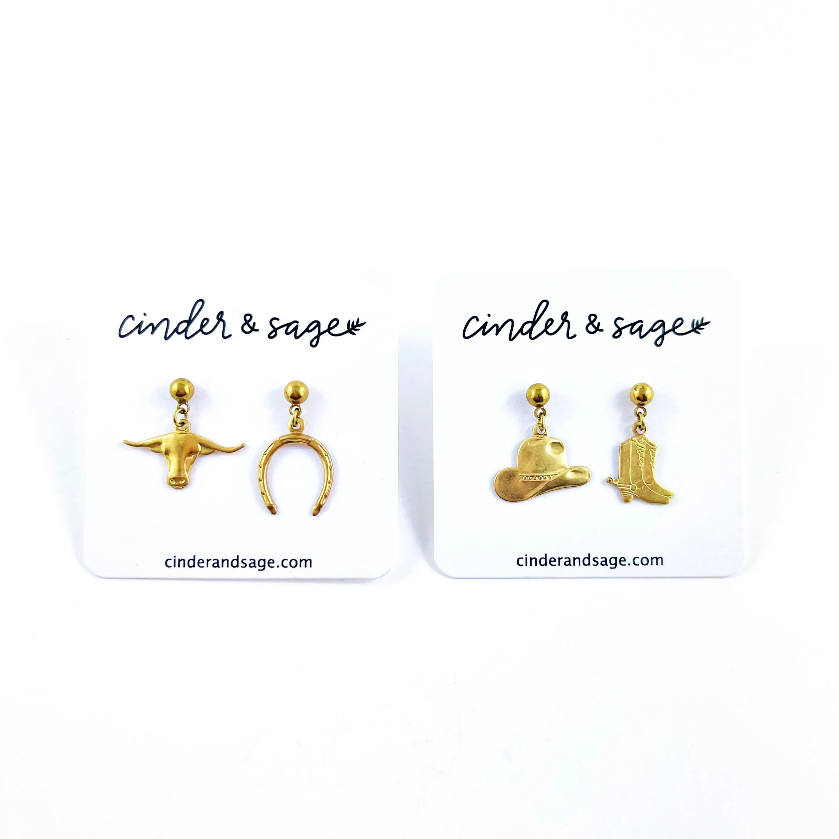 “Saddle Up” Earrings - Gold