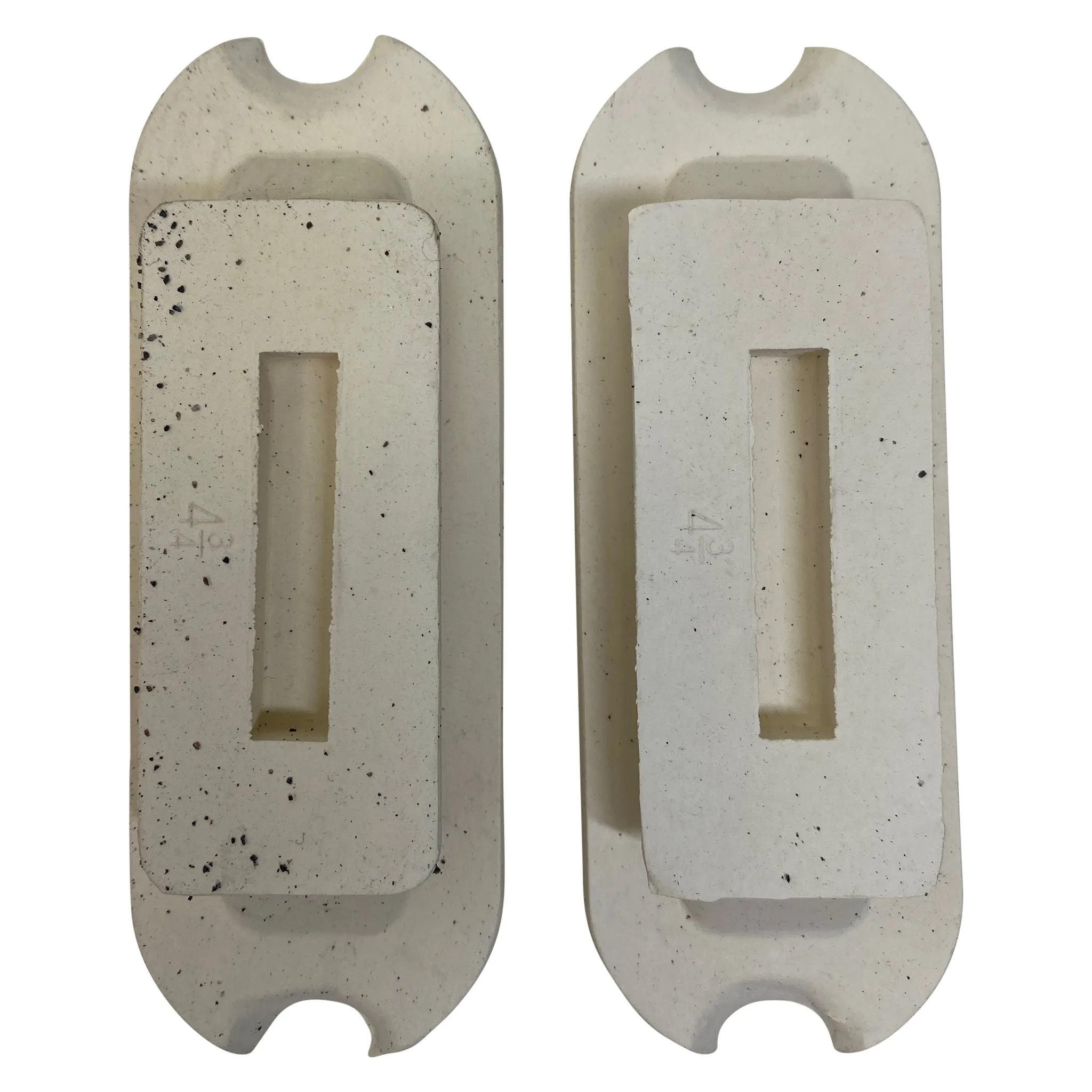 Sand Paper Stirrup Pads in White - 4 3/4