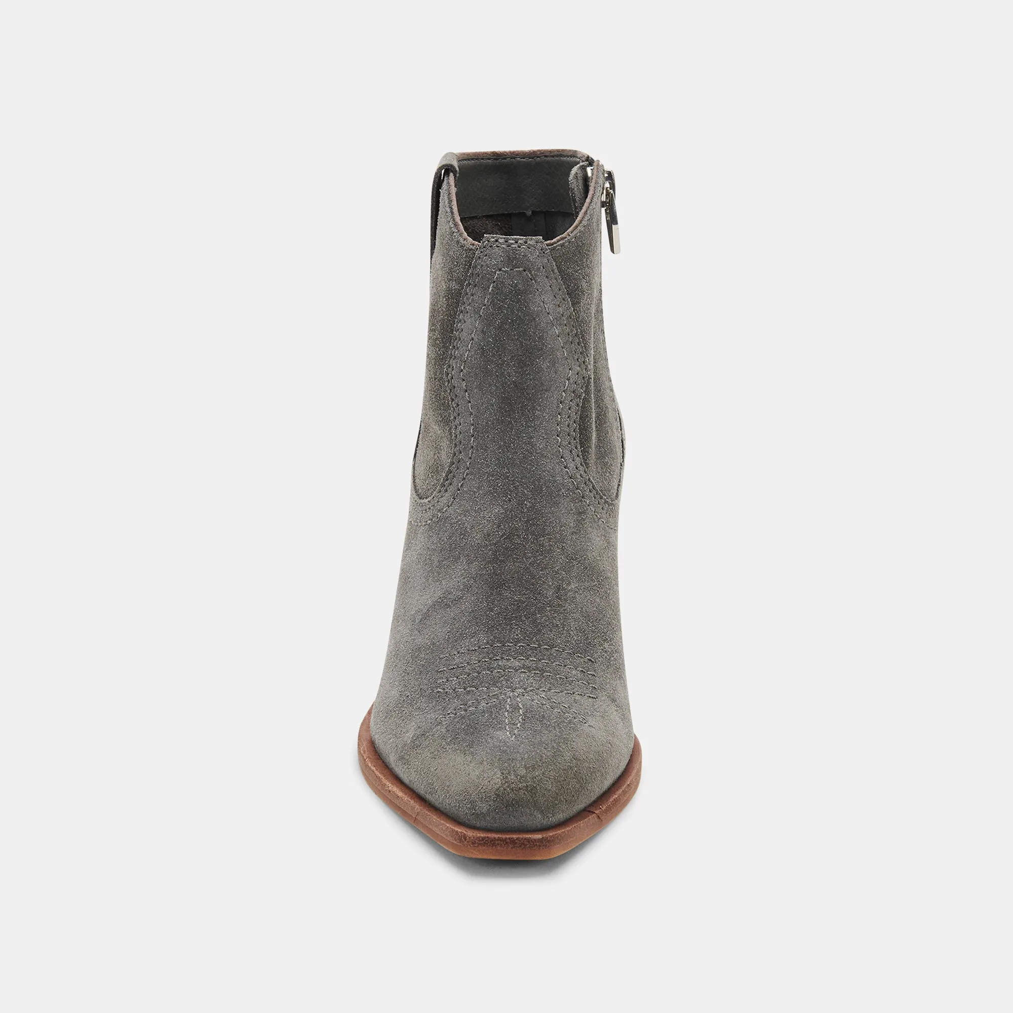 SILMA BOOTIES GREY SUEDE - re:vita