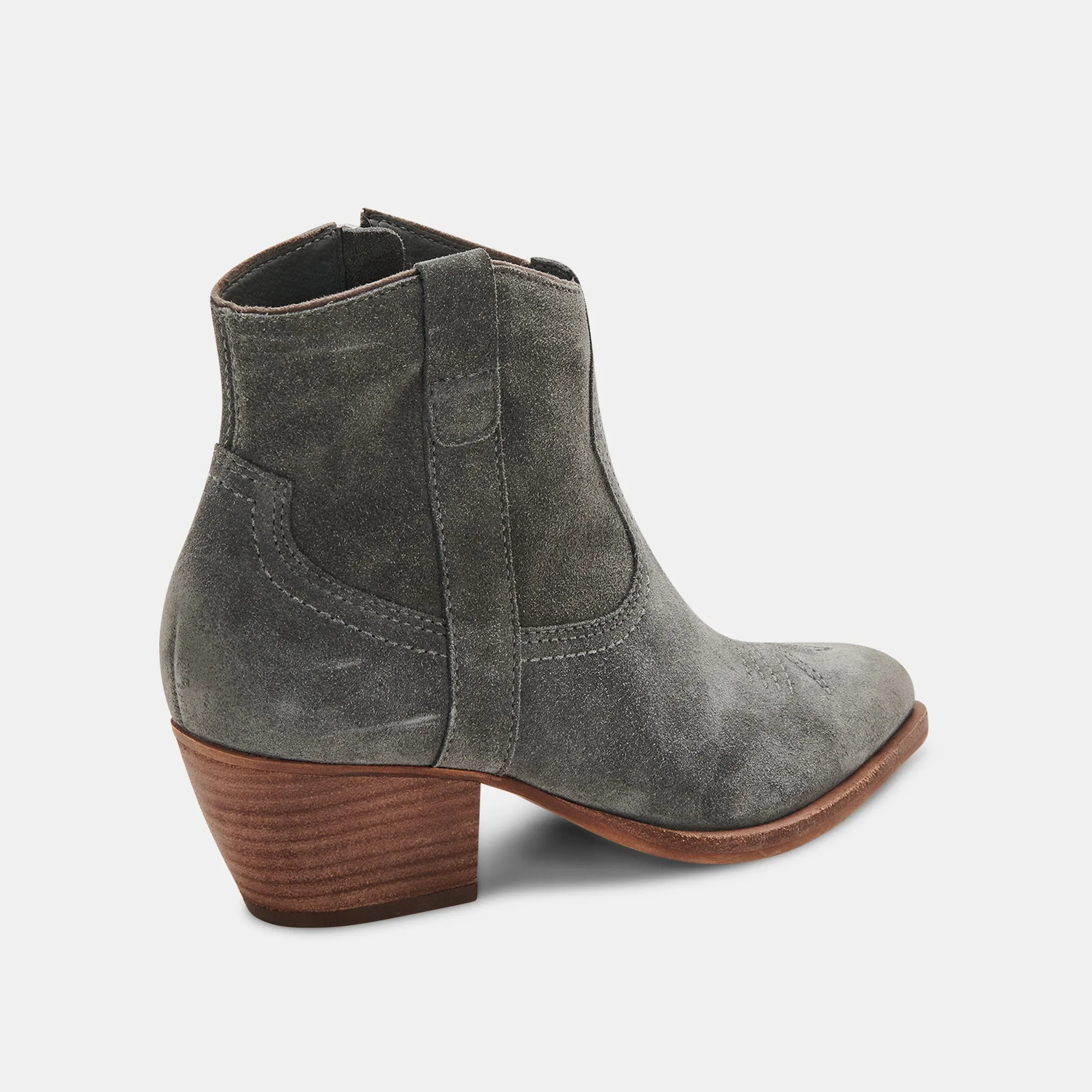 SILMA BOOTIES GREY SUEDE - re:vita