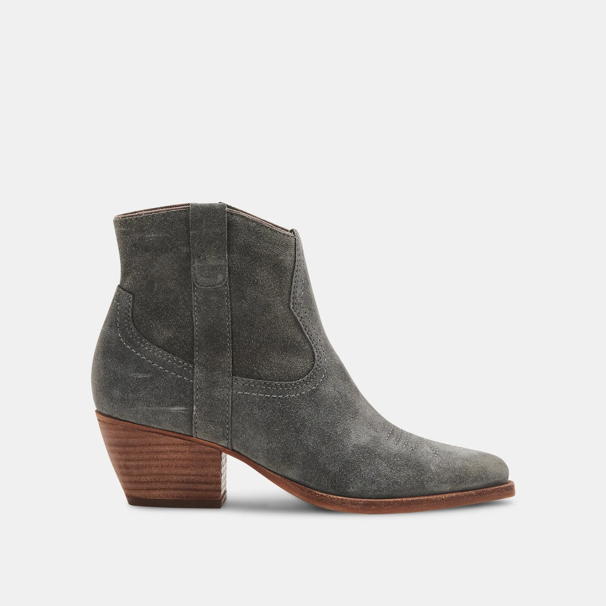 SILMA BOOTIES GREY SUEDE - re:vita