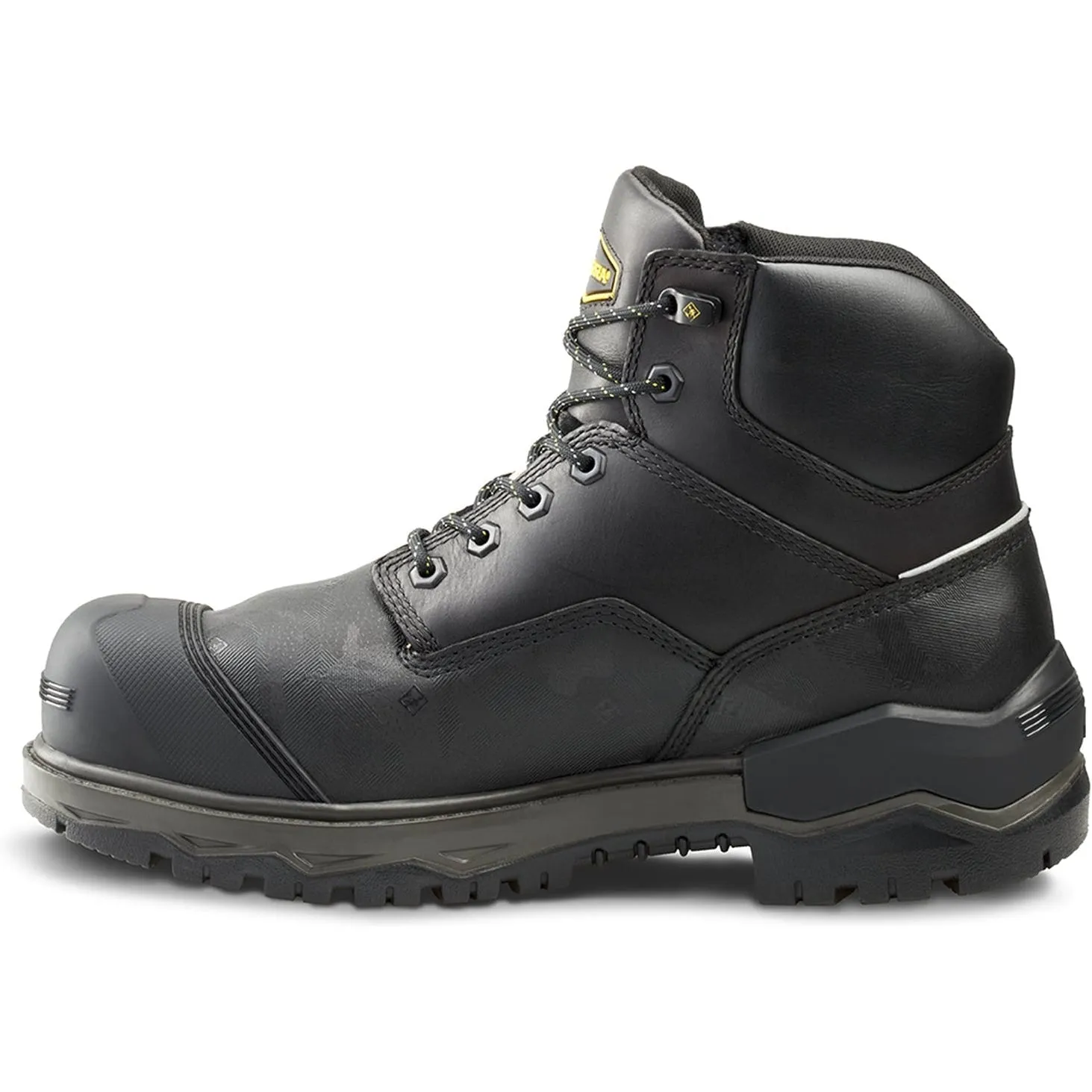 Terra Men's Gantry 6"  Nano Comp Toe WP  Work Boot -Black- 4T8VBK