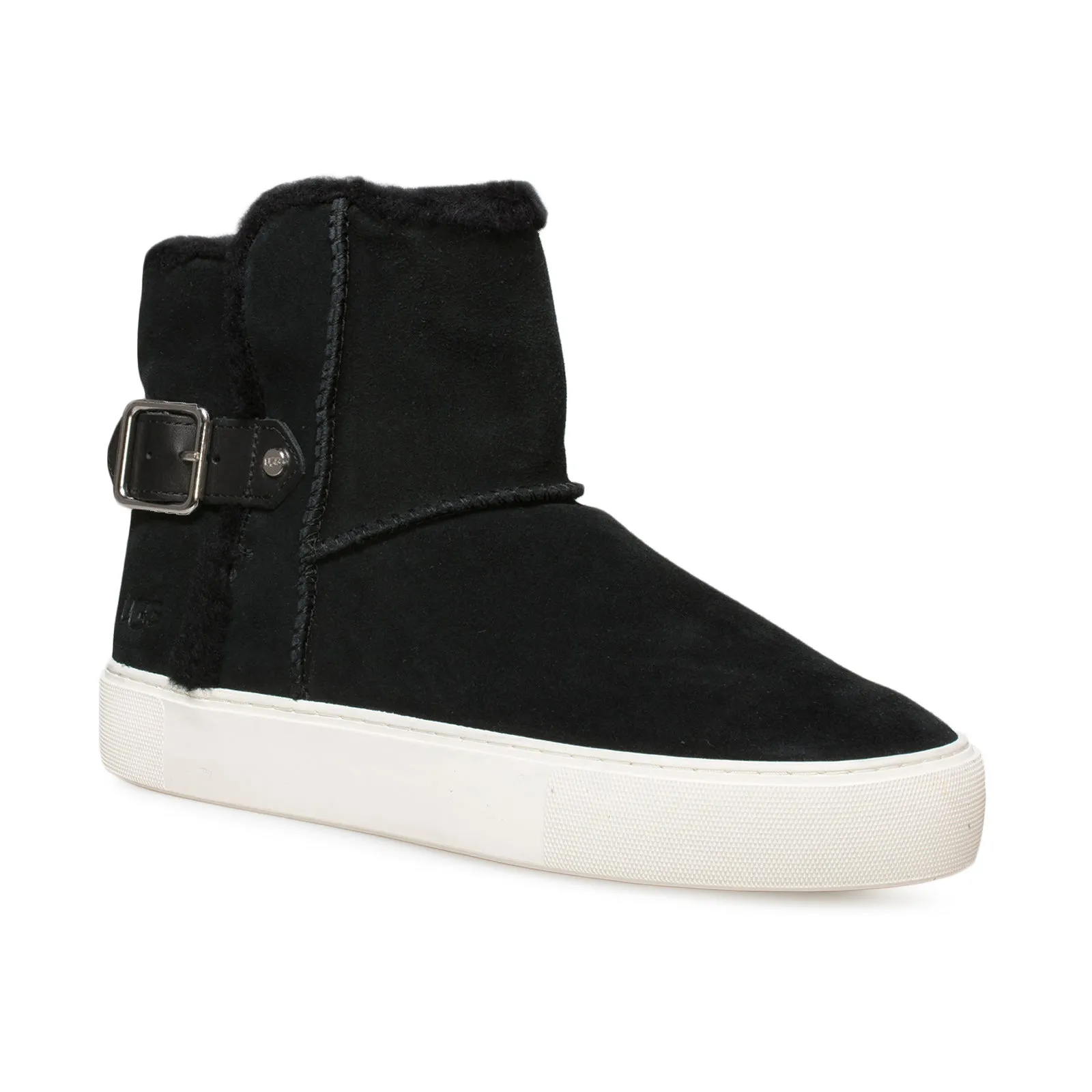 UGG Aika Black Suede Sneakers - Women's