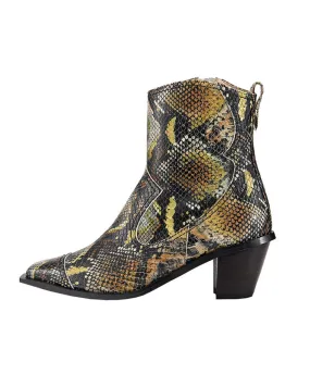 Western Wave Boot – Multicolor Python