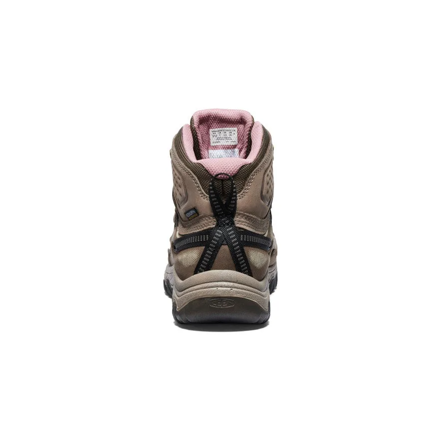 Women's Targhee IV Wide Waterproof Hiking Boot  |  Brindle/Nostalgia Rose