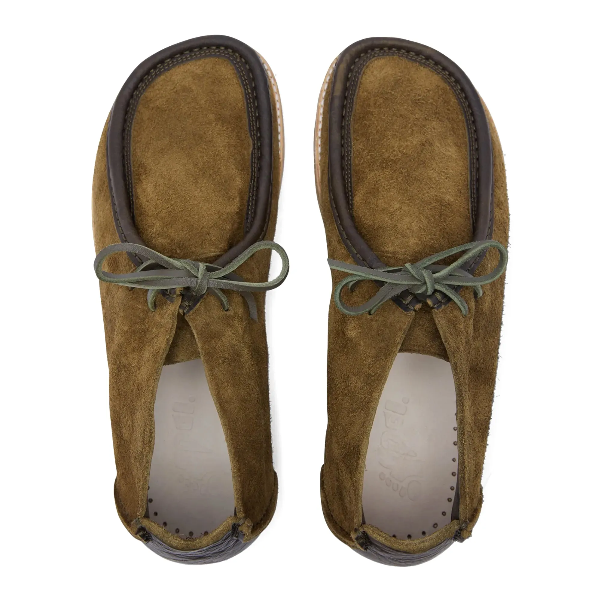 Yogi Torres Tumbled & Reverse Leather Crepe Sole Chukka Boot - Olive